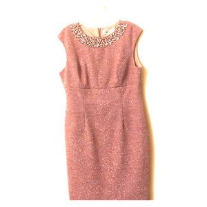 Eliza J mauve sparkle cocktail dress
